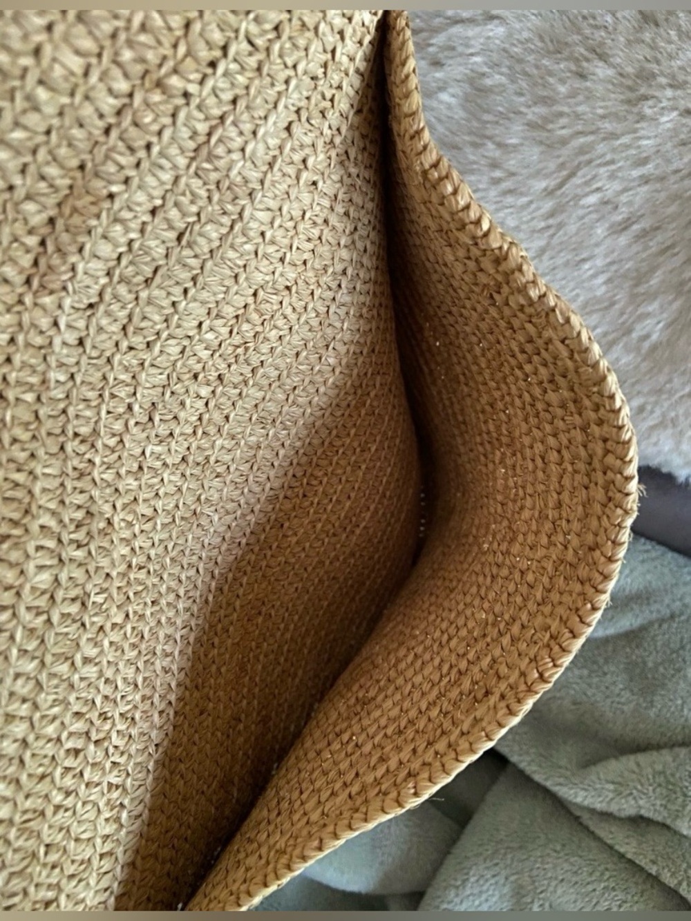 SEZANE RAFFIA PALOMA BASKET TOTE BAG ⚜️ - Picture 12 of 16